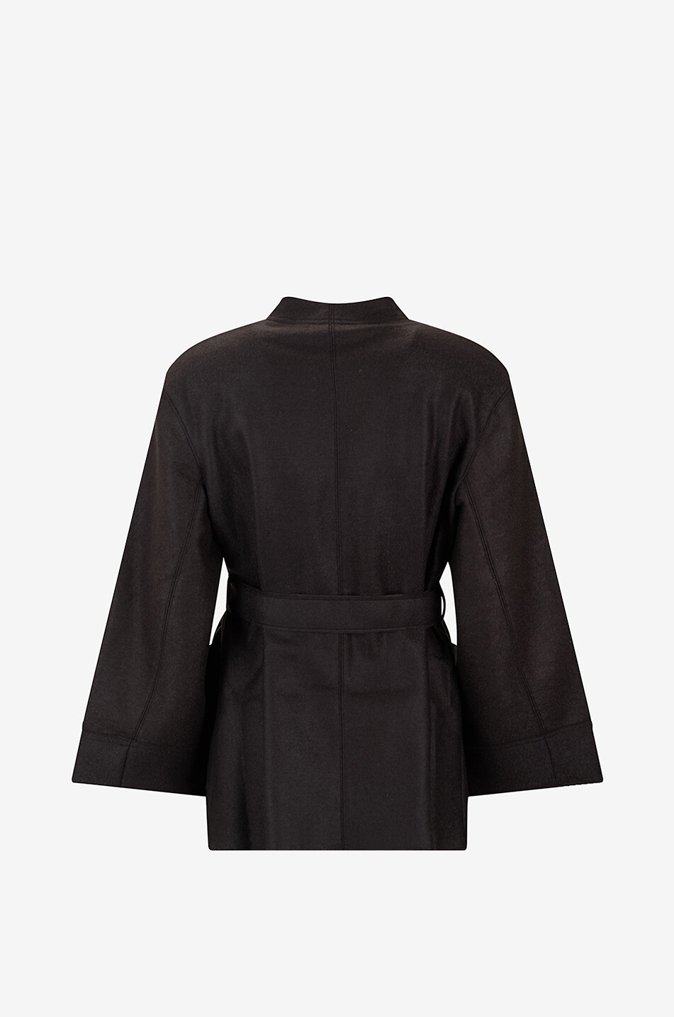 SOEUR Balme wool kimono short jacket Women DARK GREEN 2