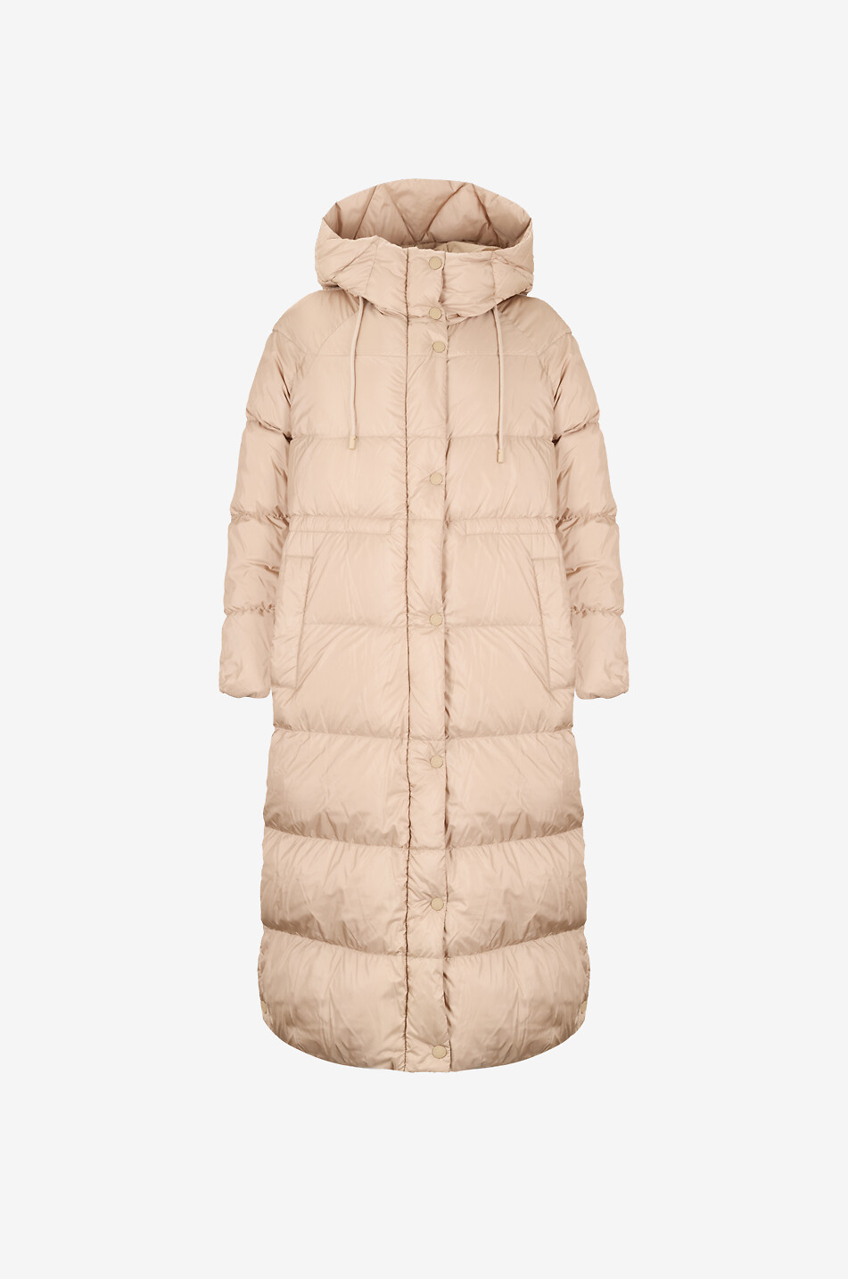 Novak quilted technical fabric long puffer
