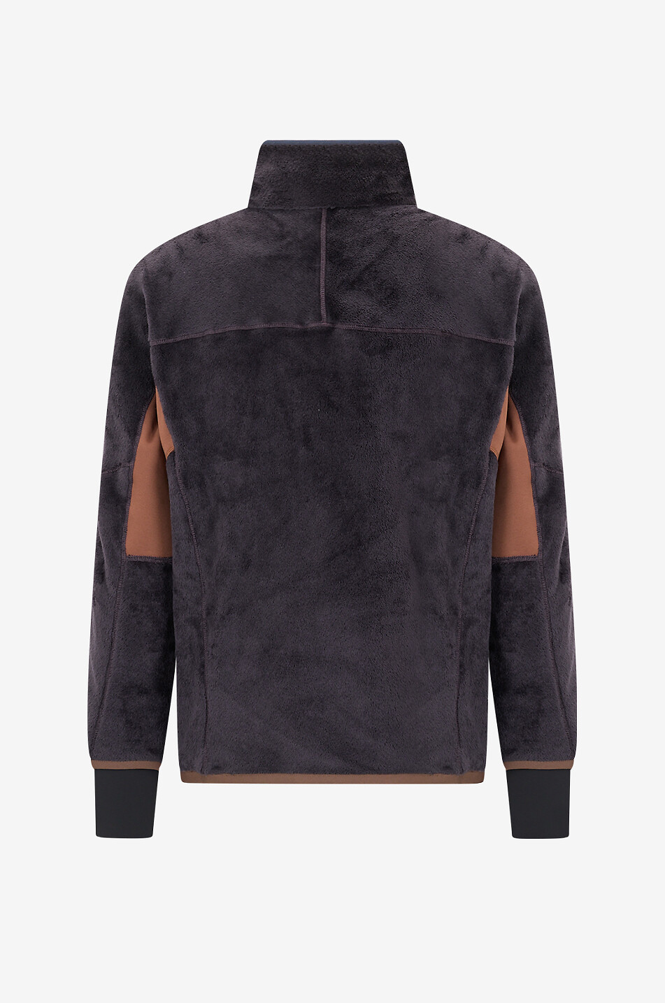 MONCLER GRENOBLE Pull à col montant en polaire avec poche kangourou Homme BLEU 2