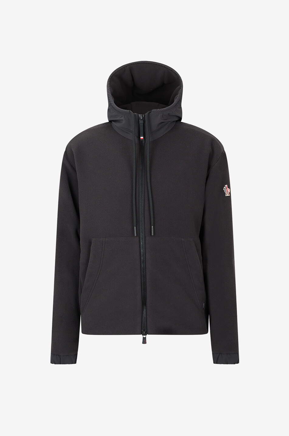 MONCLER GRENOBLE Sweat-shirt zippé à col montant en polaire Homme NOIR 1