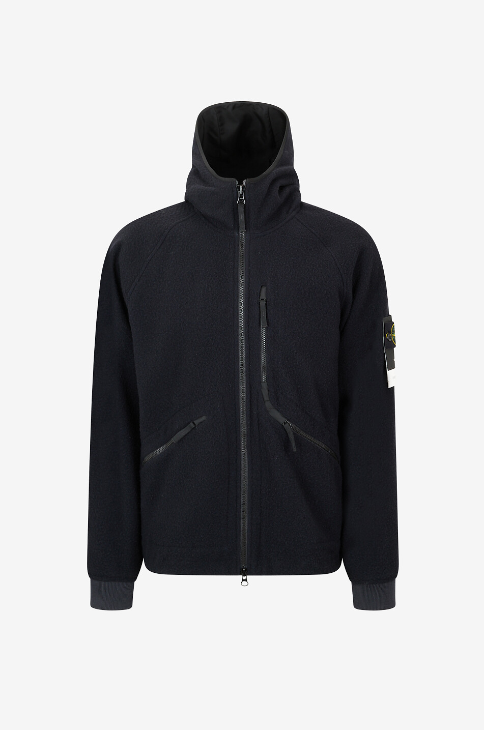 STONE ISLAND Kurze Wollblouson mit Stehkragen Herren DUNKELBLAU 1