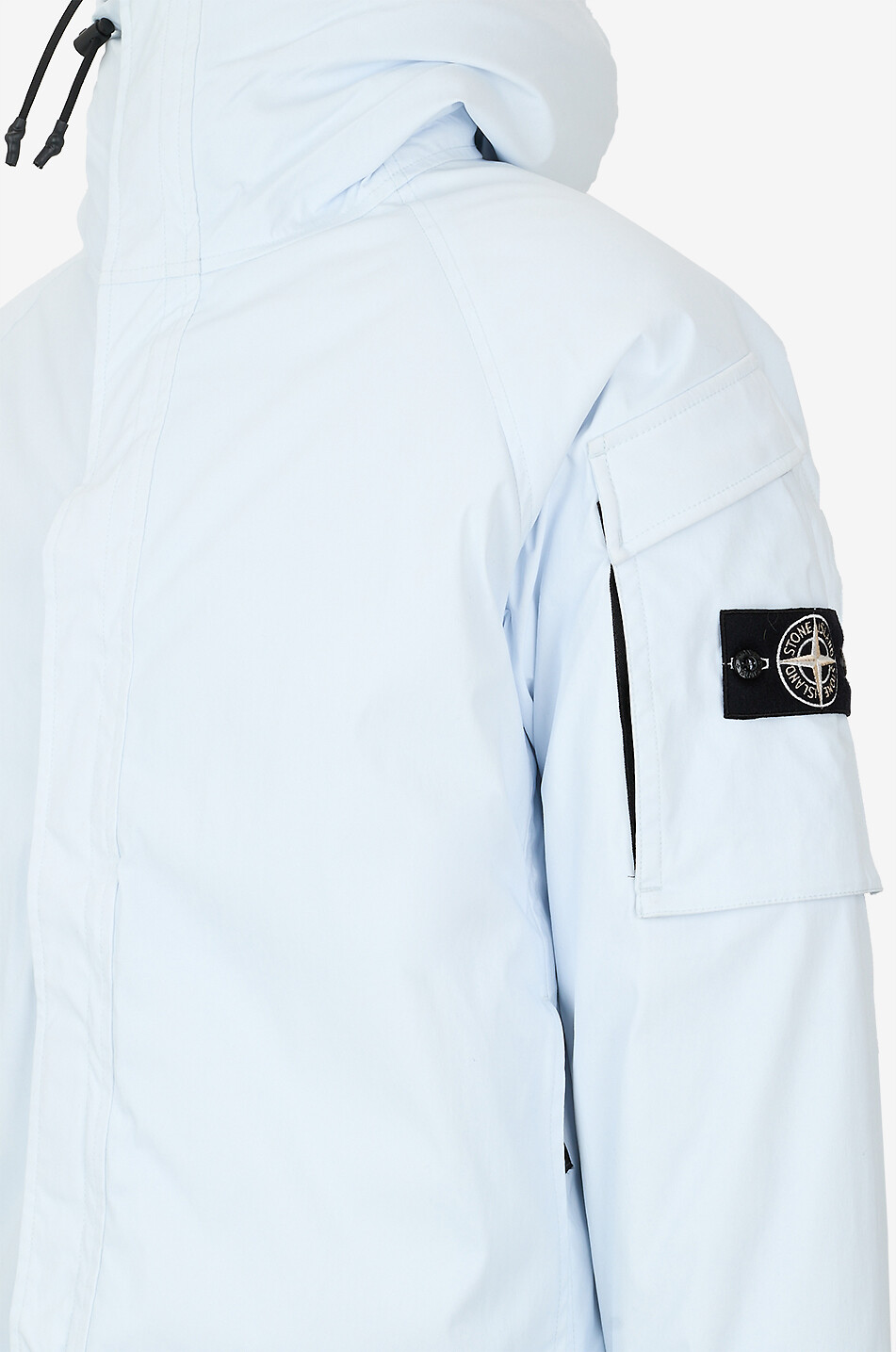STONE ISLAND Kurze technische Parka mit Stehkragen Heritage Herren HELLBLAU 3
