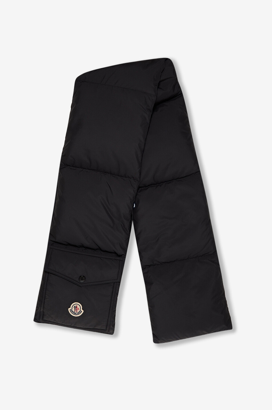 Rectangular quilted technical fabric scarf