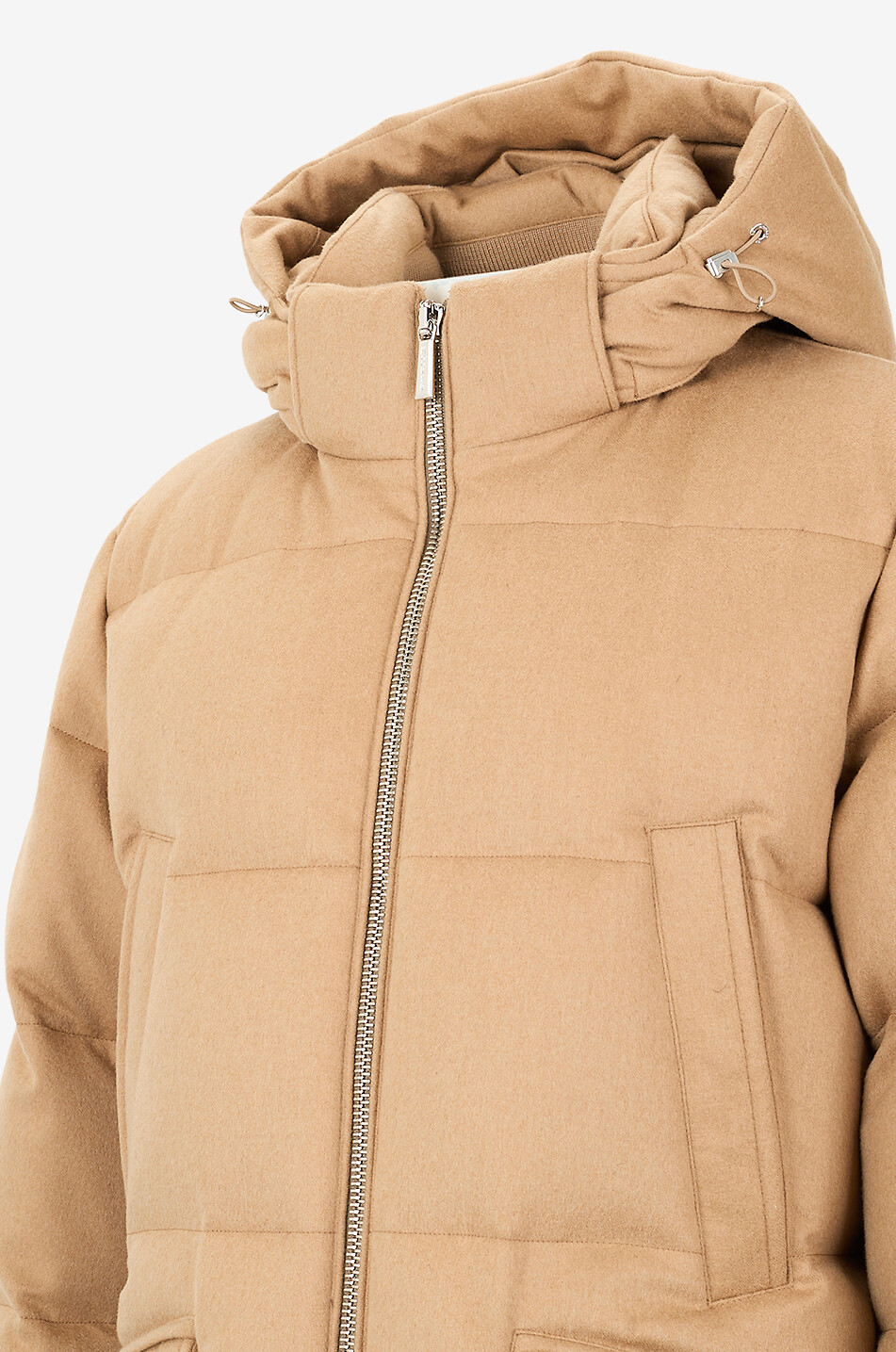 MOORER Kurze Steppjacke aus gestepptem Flanell Valls CA3 Herren KAMELFARBEN 3