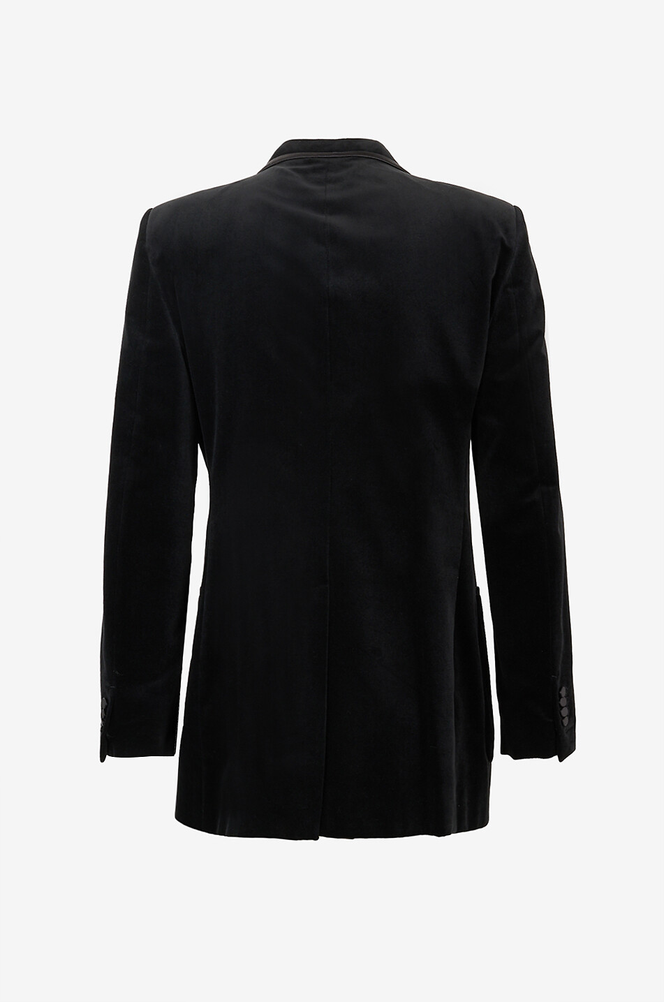 TOM FORD Blazer en satin à col à revers Homme NOIR 2