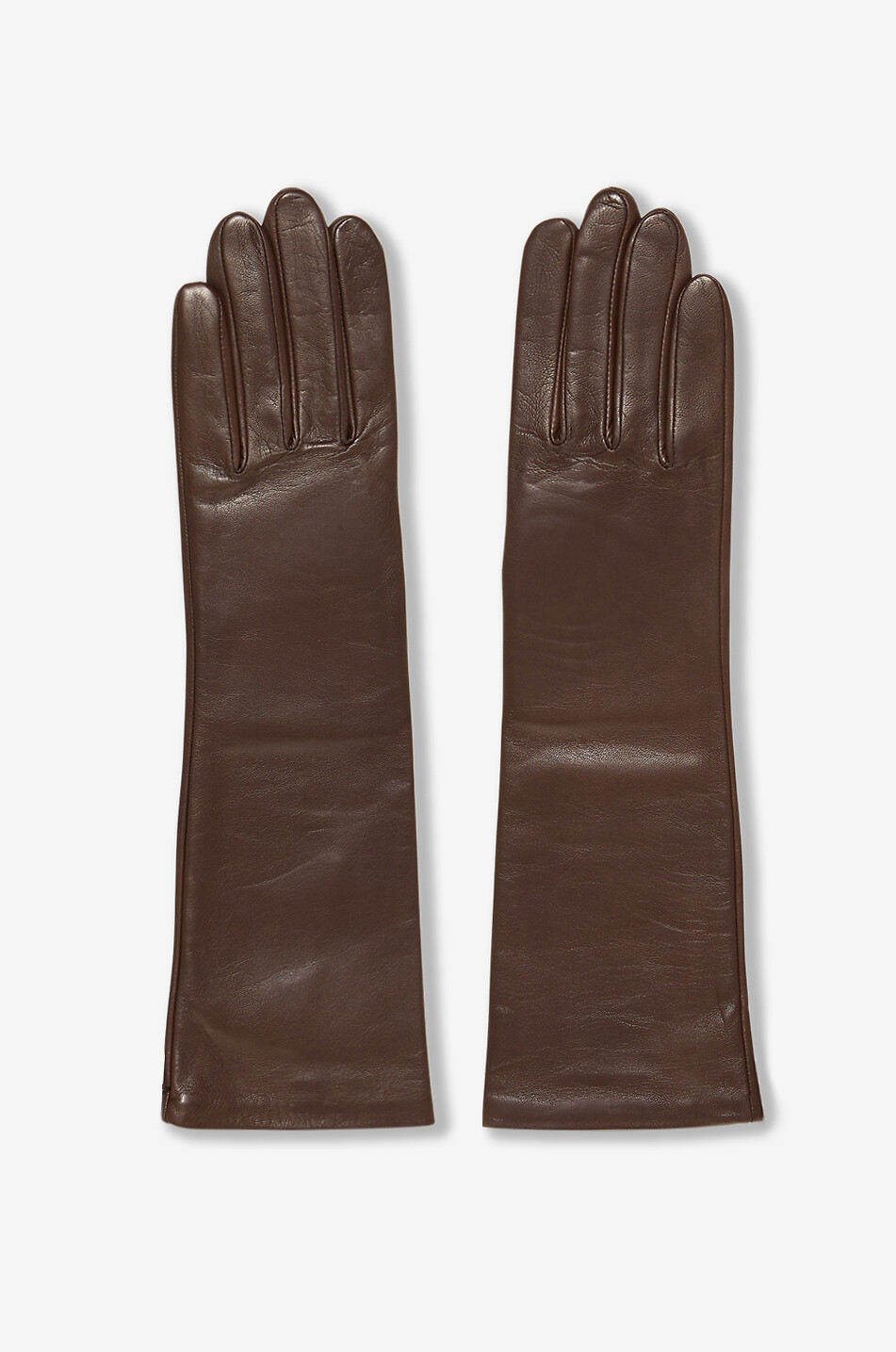 AGNELLE Lange Nappaleder-Handschuhe Celia Damen HELLBRAUN 2