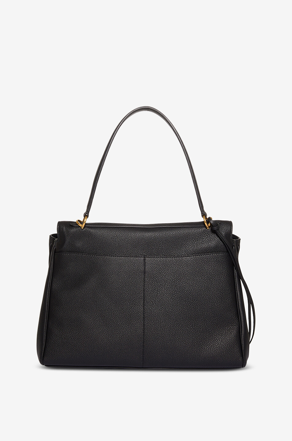 BALENCIAGA Rechteckige Handtasche aus genarbtem Leder Rodeo Damen SCHWARZ 3