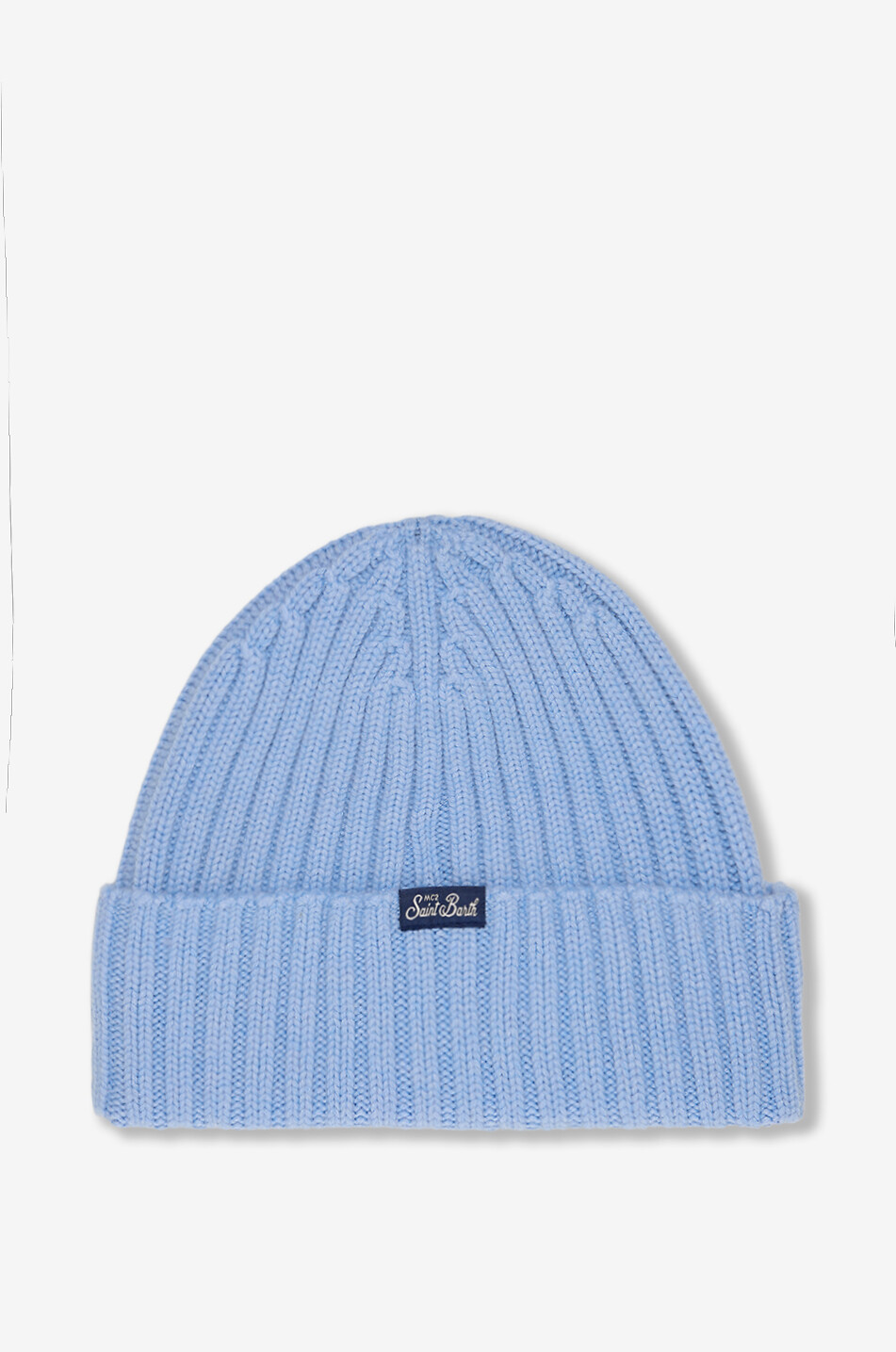 MC2 SAINT BARTH Bestickte Rippstrickmütze aus Wolle und Kaschmir Wengen Damen HELLBLAU 2