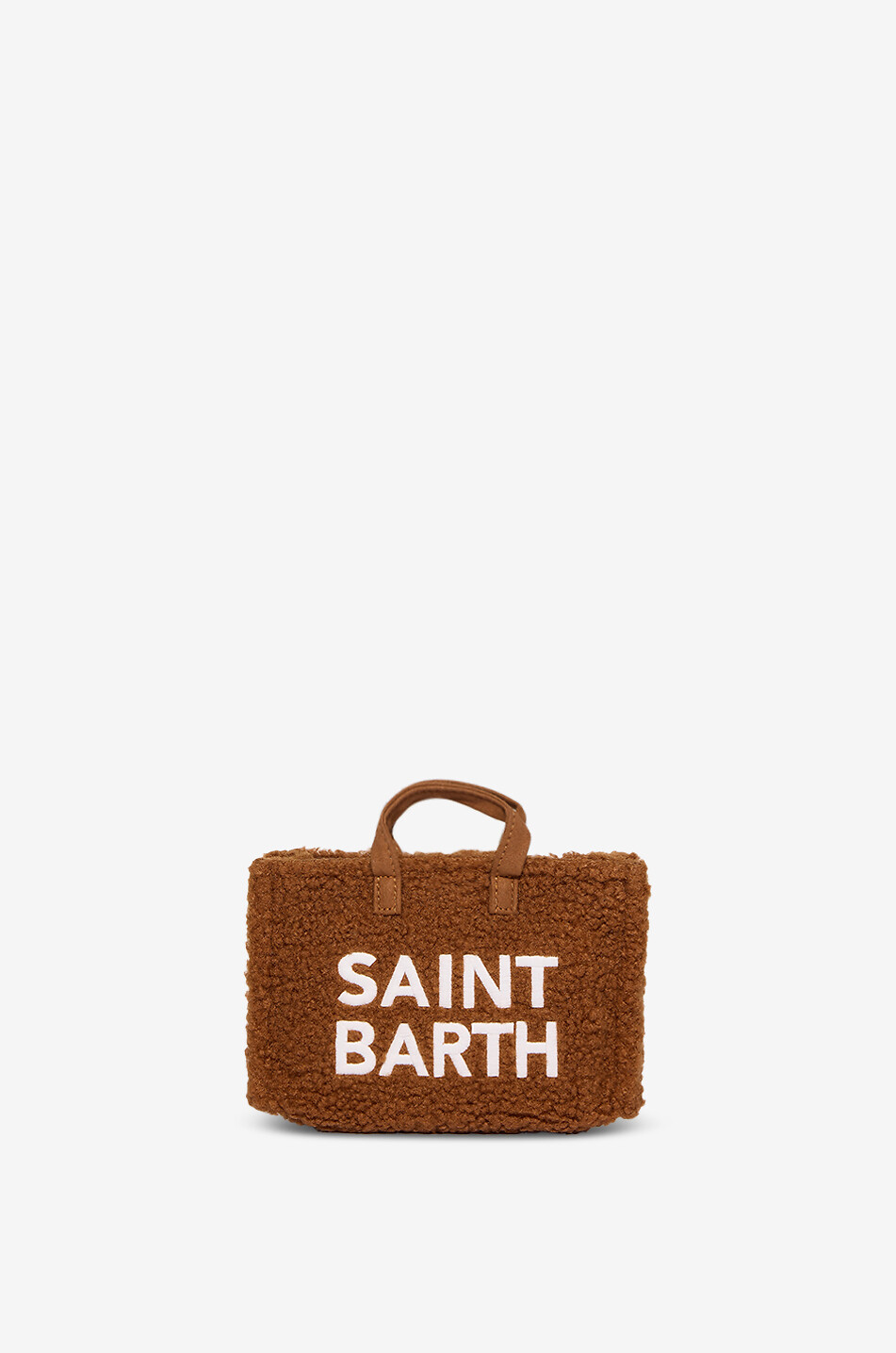 MC2 SAINT BARTH Smartphone-Tasche aus synthetischem Lammfell Damen HELLBRAUN 2