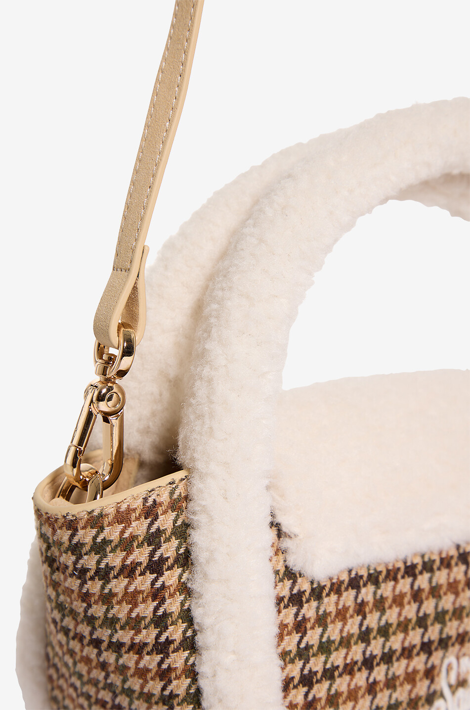 MC2 SAINT BARTH Handgefertigte Lammfell-Handtasche Gilda Damen BRAUN 6