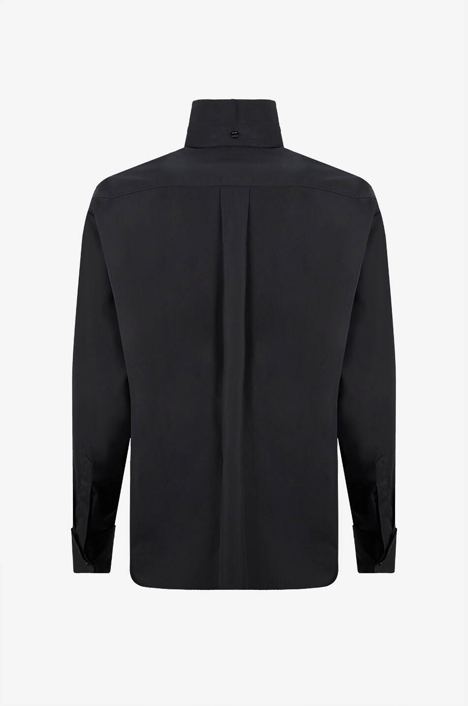PHOEBE PHILO Tuxedo broken collar popeline shirt Women BLACK 2