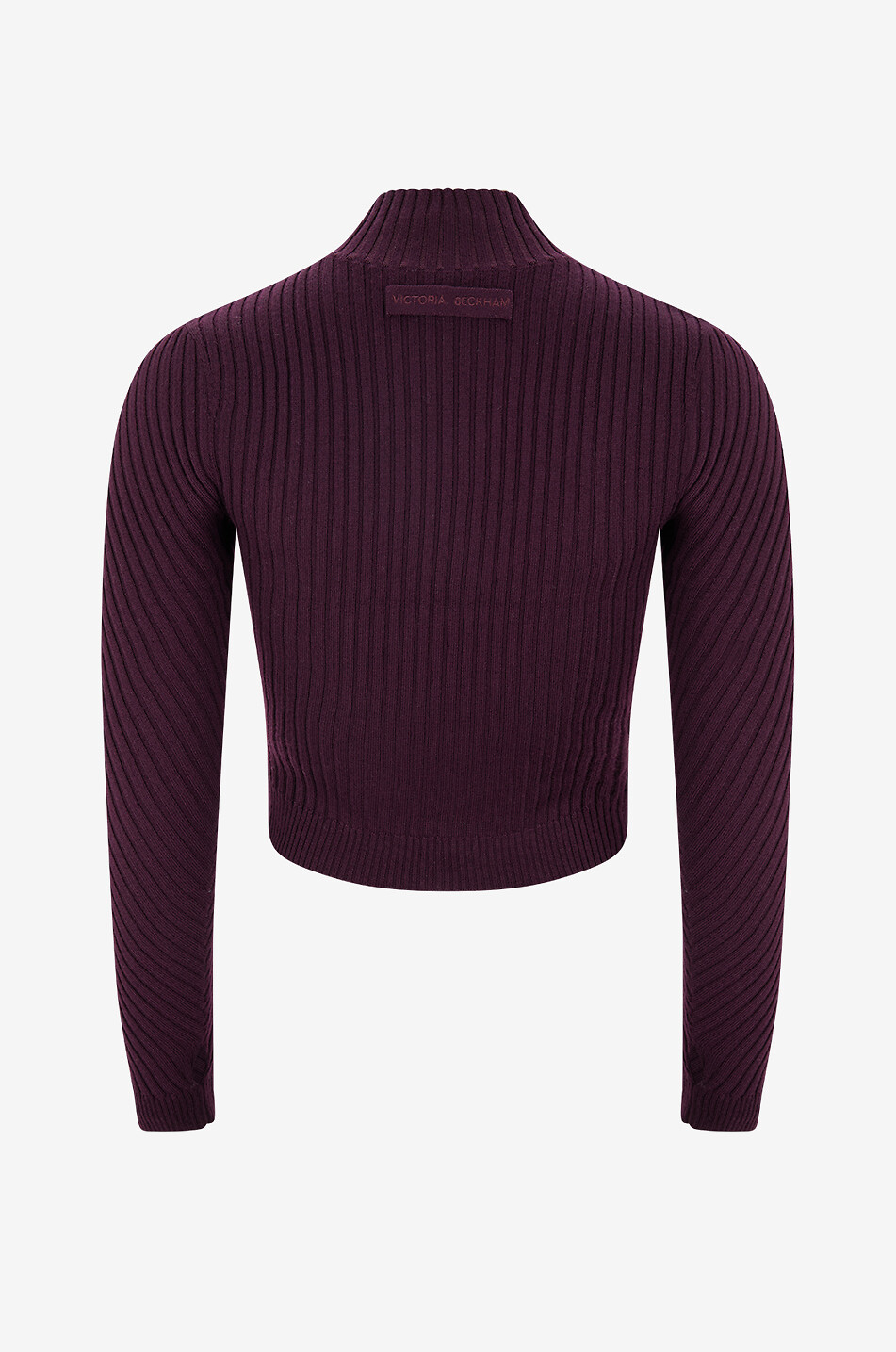 VICTORIA BECKHAM Turtleneck knitted sweater Women DARK RED 2