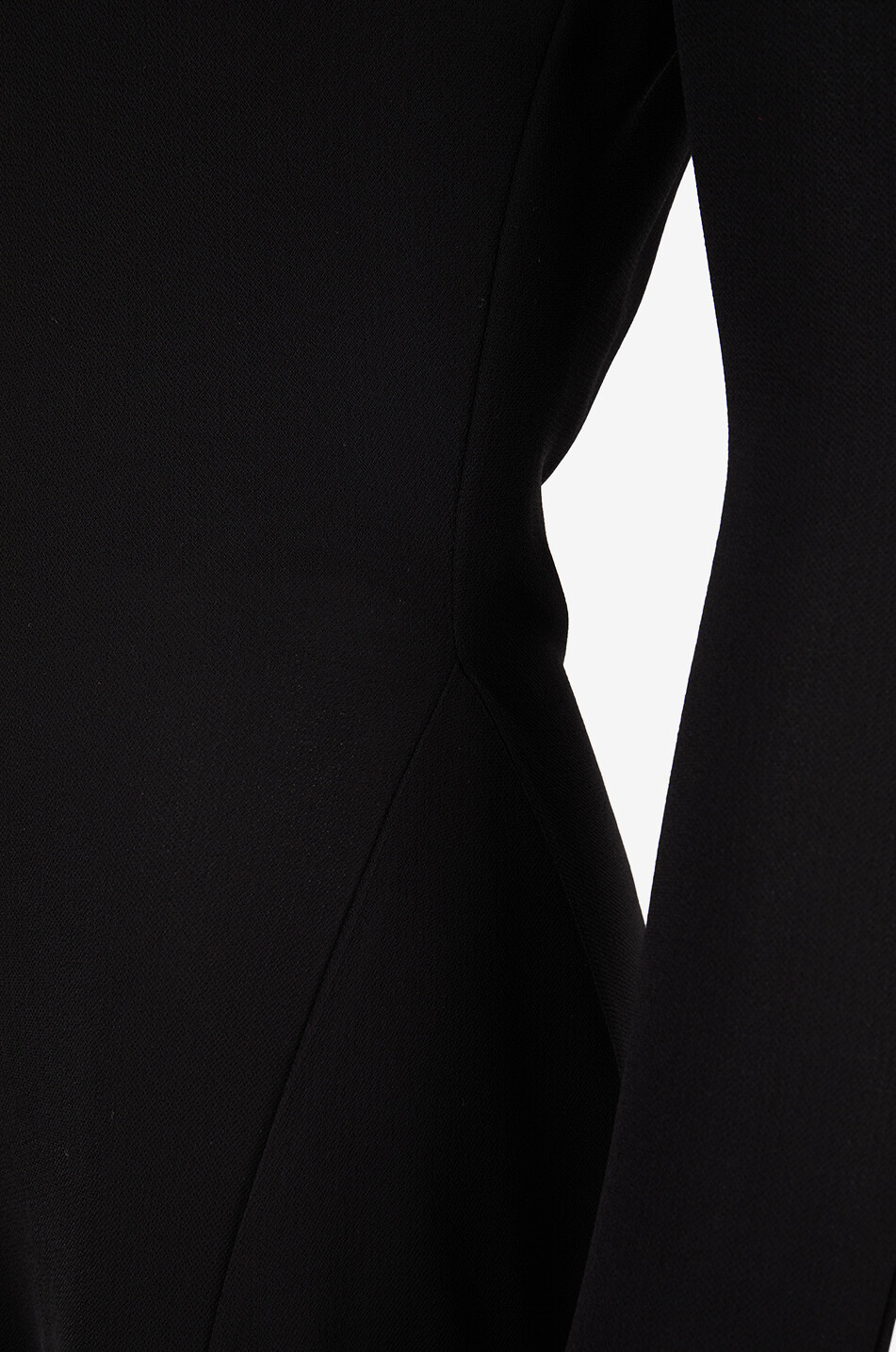 ALAÏA Langes Kleid aus Jersey mit Stehkragen Coeur Damen SCHWARZ 3