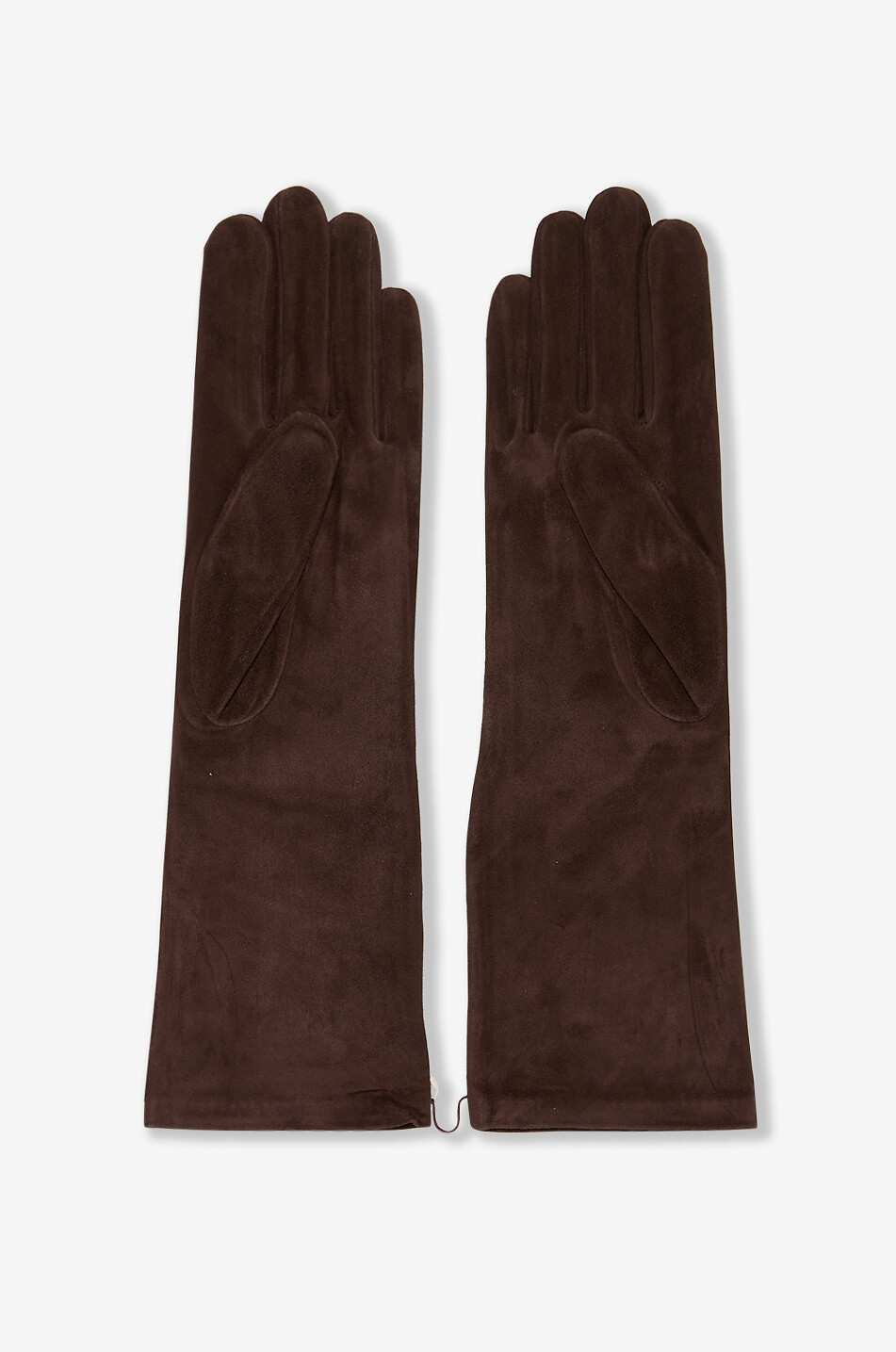AGNELLE Lange Handschuhe aus Wildleder Celia Damen HELLBRAUN 2