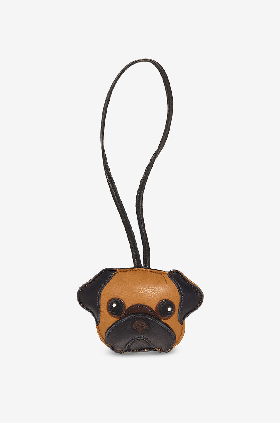 Bulldog charm keyring