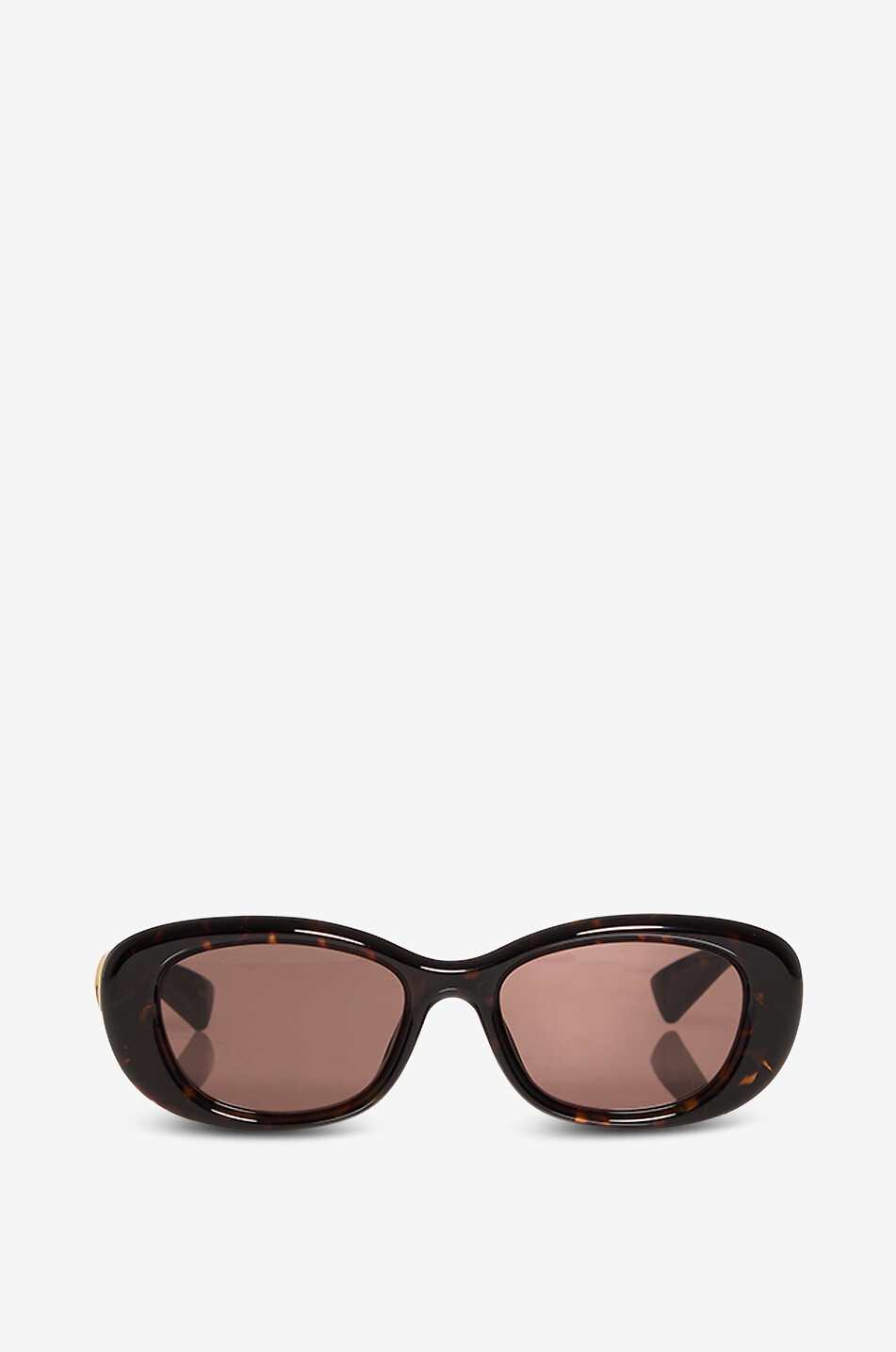 GUCCI Runde Acetat-Sonnenbrille Oval Damen BRAUN 1