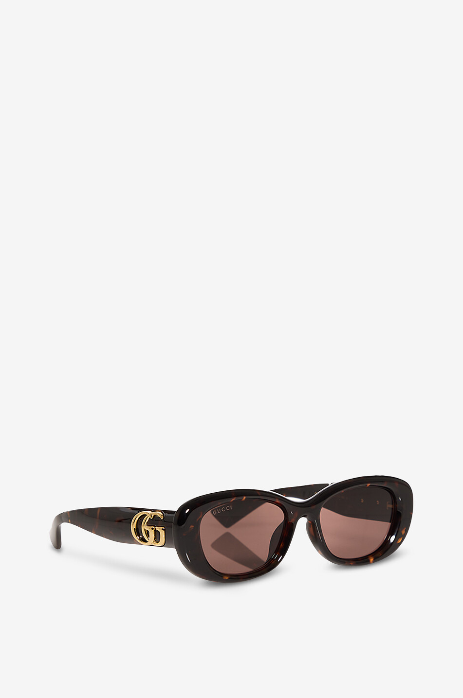 GUCCI Runde Acetat-Sonnenbrille Oval Damen BRAUN 2