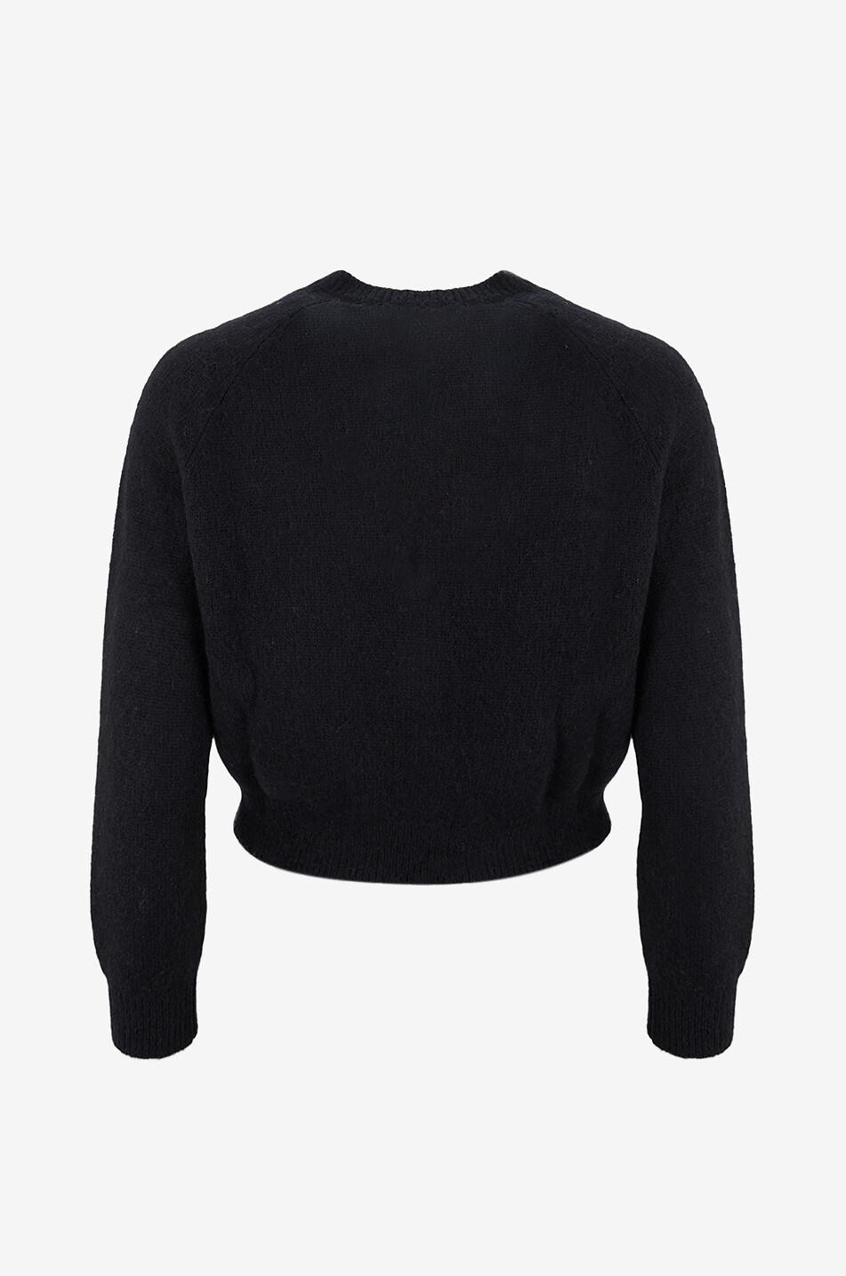 DÔEN Strickjacke mit geripptem Rundhalsausschnitt Petra Damen SCHWARZ 2