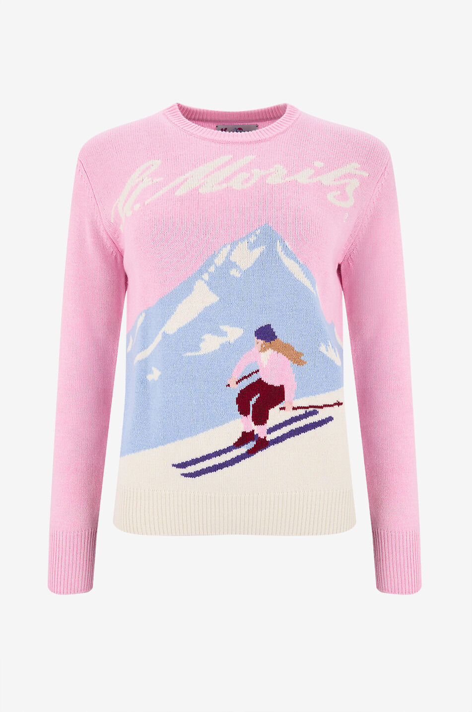 MC2 SAINT BARTH St. Moritz round neck knitted jumper Women PINK 1