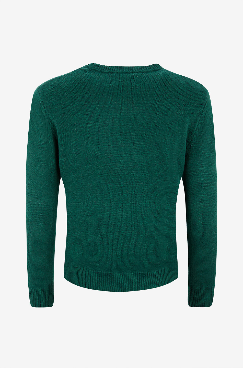 MC2 SAINT BARTH St. Moritz ribbed collar knit pullover Women DARK GREEN 2