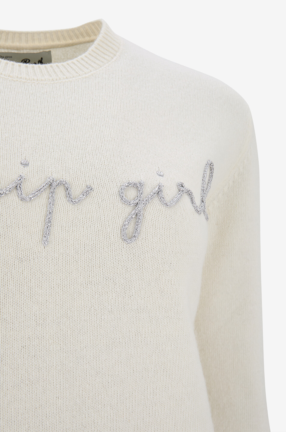 MC2 SAINT BARTH Strickpullover mit Rundhalsausschnitt Gossip Girl Damen HELLGRAU 3