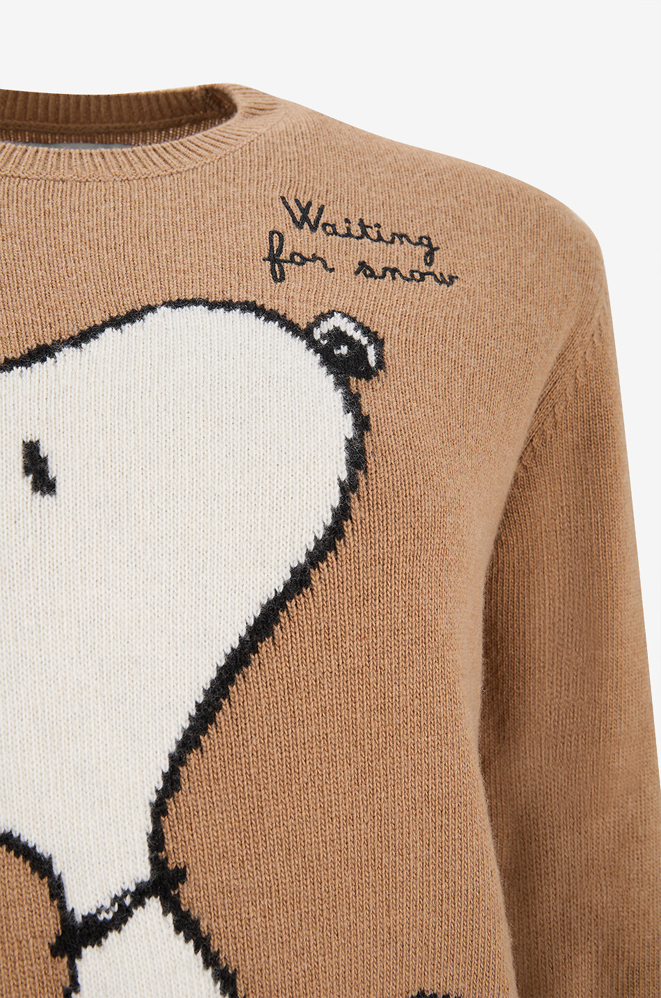 MC2 SAINT BARTH Snoopy knitted crewneck sweater Women BEIGE 3