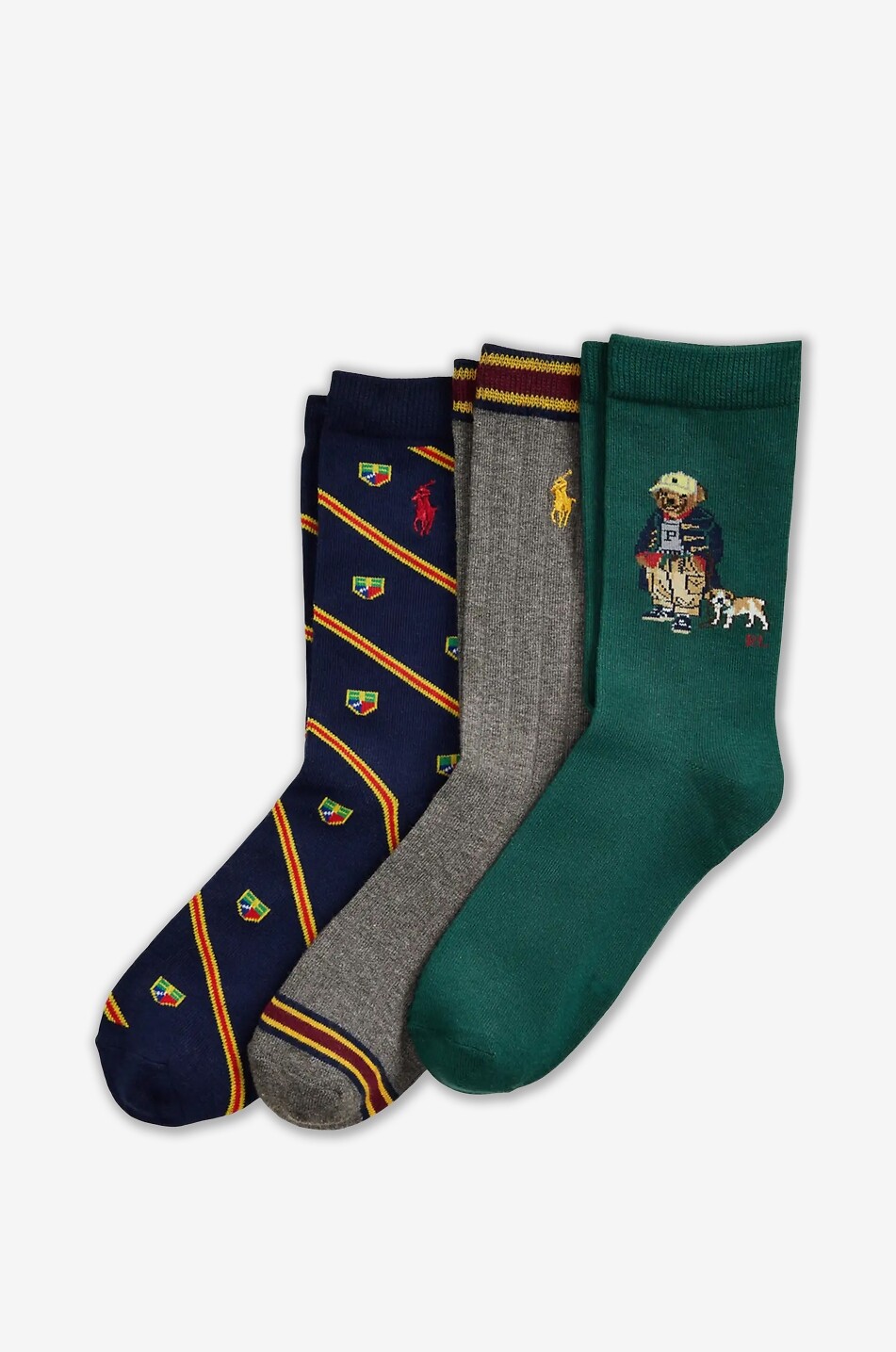 POLO RALPH LAUREN Chaussettes garçon en coton lot de 3 Polo Bear Garçon MULTICOLORE 1