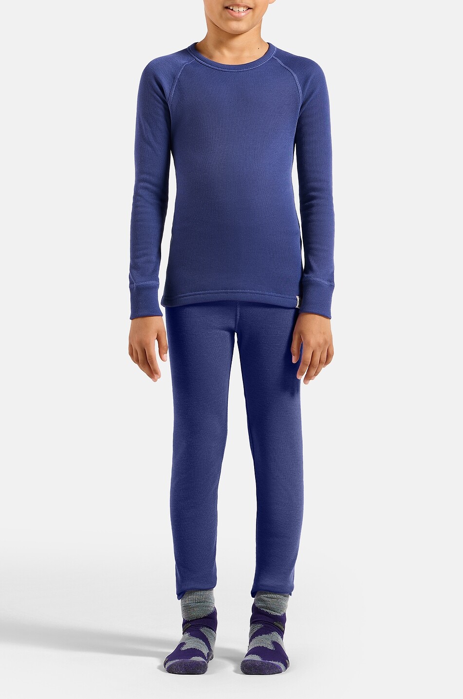 ODLO Technische Kinder-Unterhose Active Warm Eco Kids Unisex MITTELBLAU 3