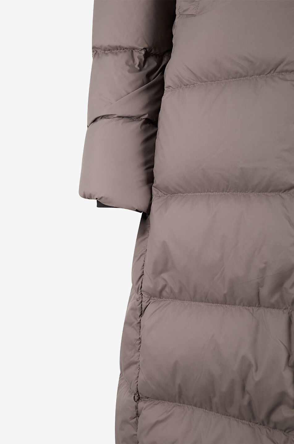 CANADA GOOSE Lange gesteppte Daunenjacke aus hochwertigem Funktionsstoff Mystique Puffer Damen BRAUN 3