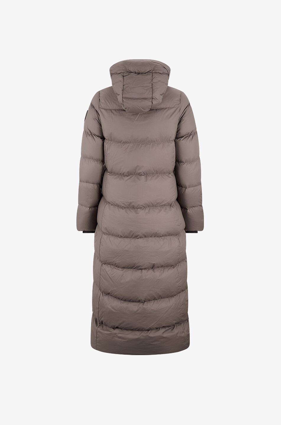 CANADA GOOSE Lange gesteppte Daunenjacke aus hochwertigem Funktionsstoff Mystique Puffer Damen BRAUN 2