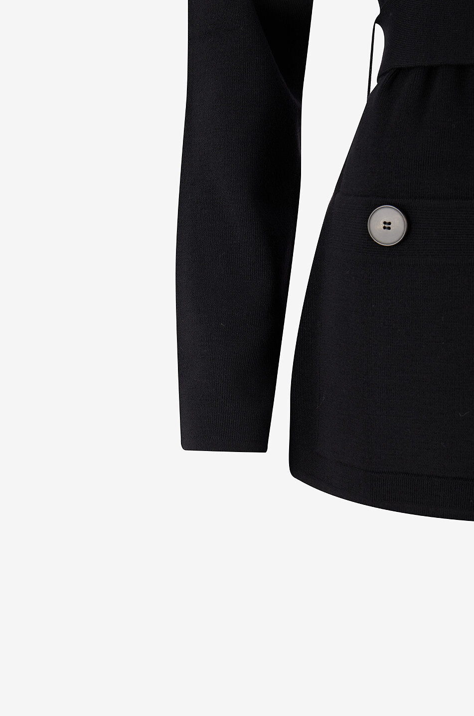 LUISA SPAGNOLI Strickjacke aus Jersey mit aufgesetzten Taschen Masia Damen SCHWARZ 3