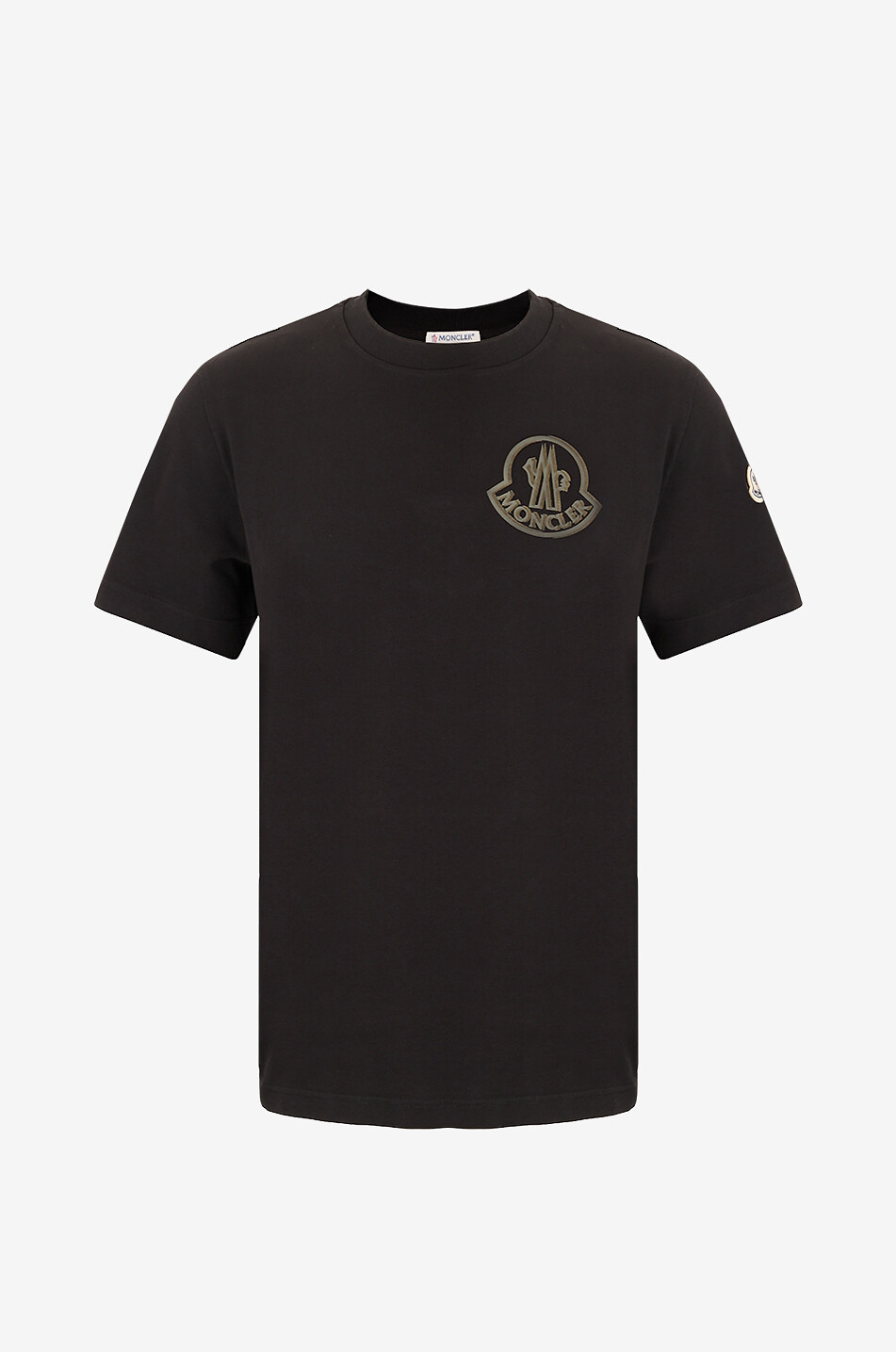 Embroidered jersey round neck t-shirt