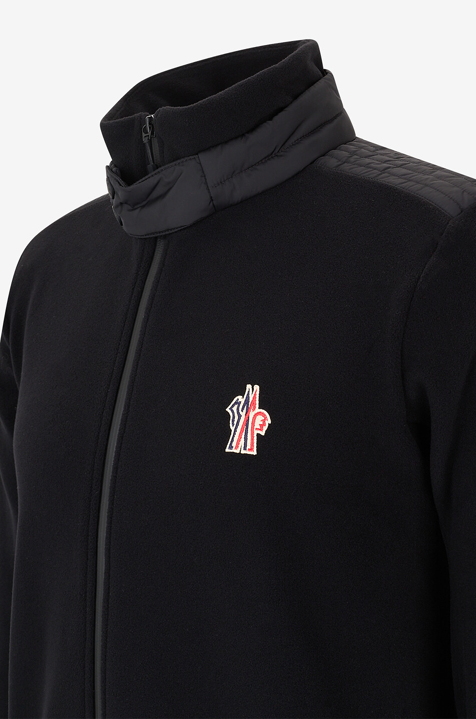 MONCLER GRENOBLE Cardigan en polaire à col montant Homme NOIR 3