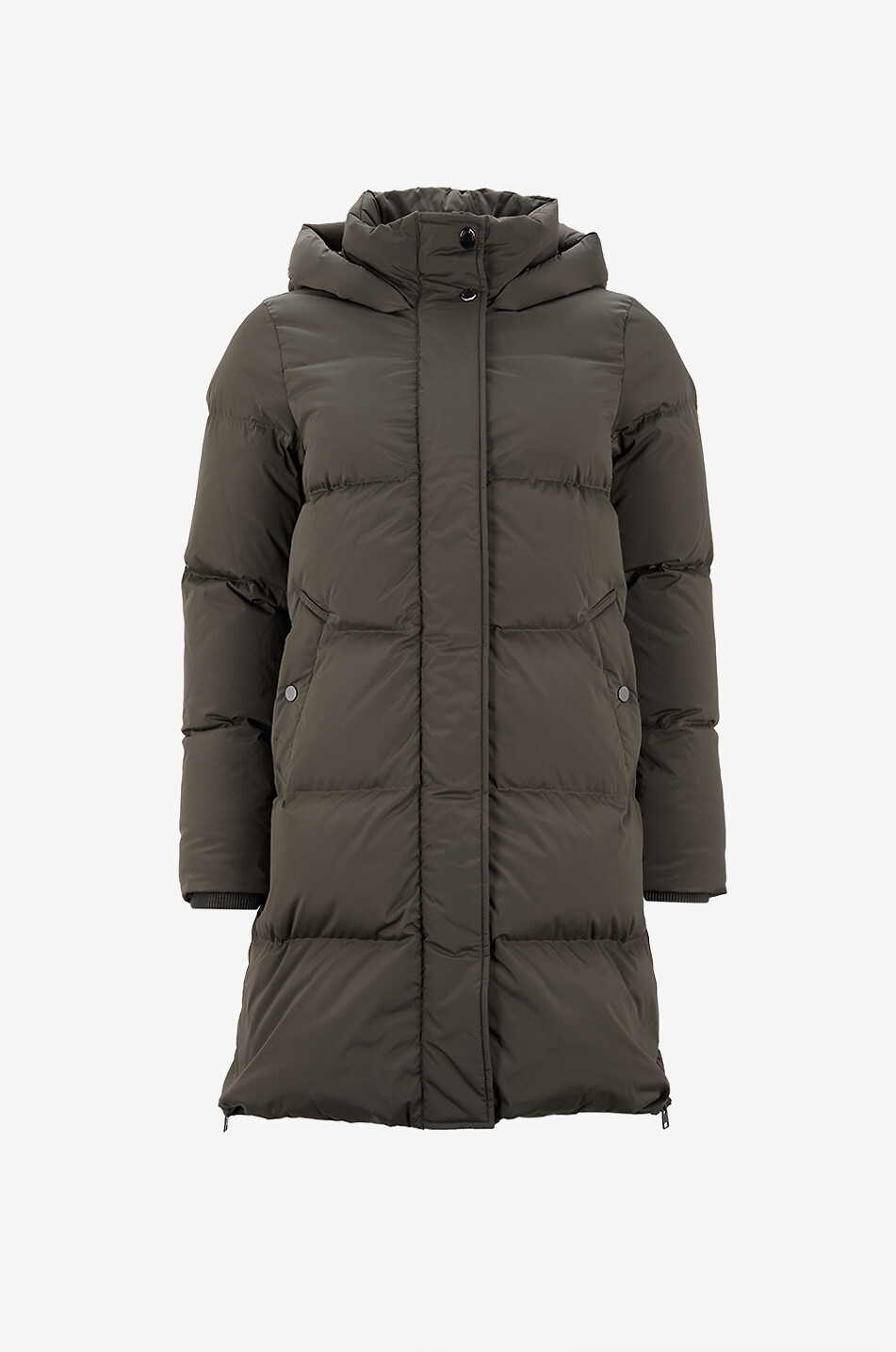 WOOLRICH Doudoune matelassée mi-longue en tissu technique Kelly Femme KAKI FONCÉ 1