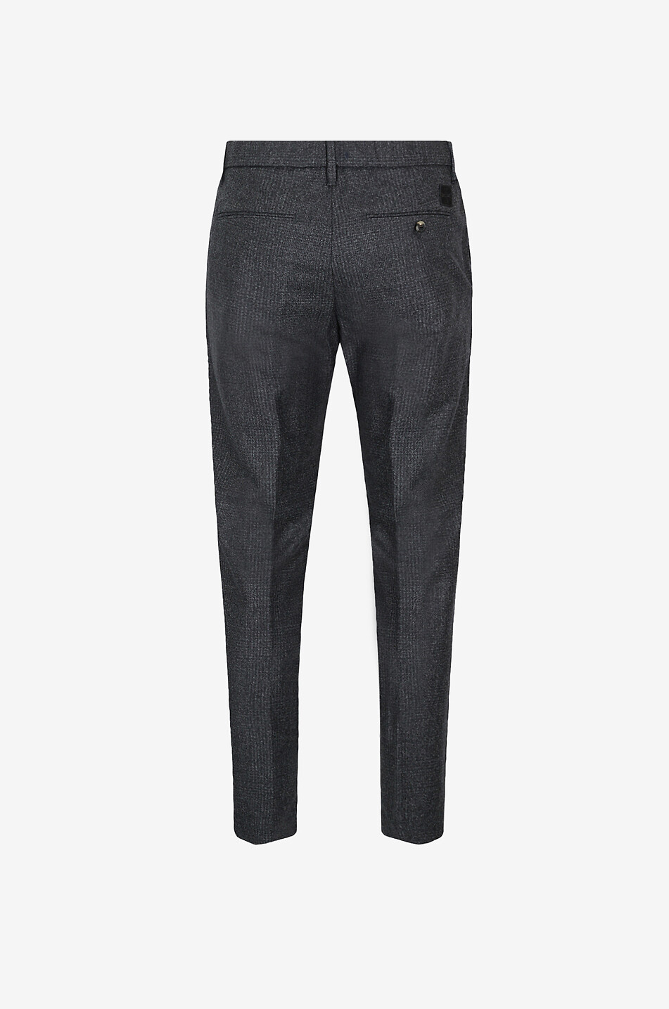 JACOB COHEN Gray checked cigarette trousers Men DARK GREY 2