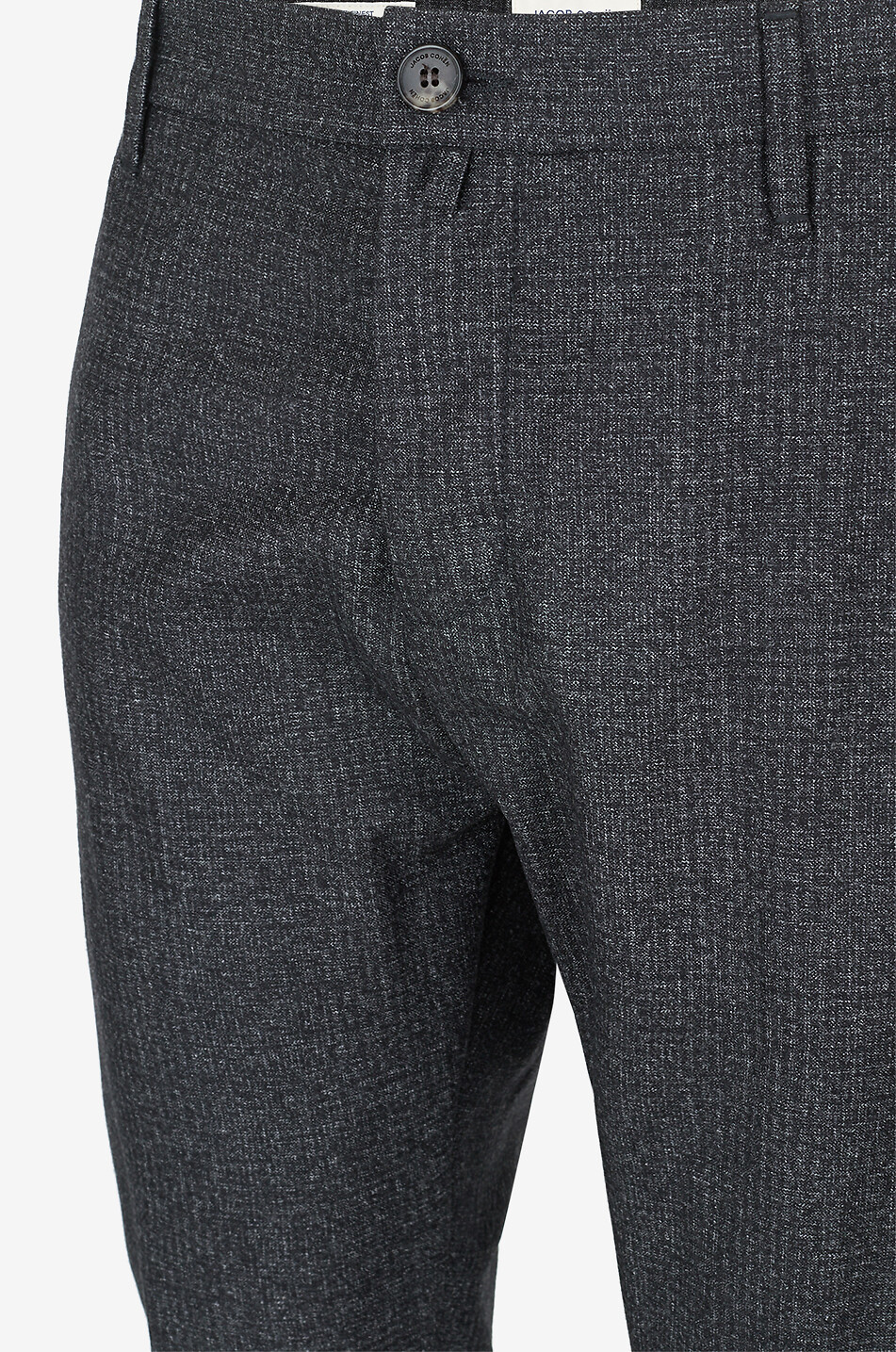 JACOB COHEN Gray checked cigarette trousers Men DARK GREY 3