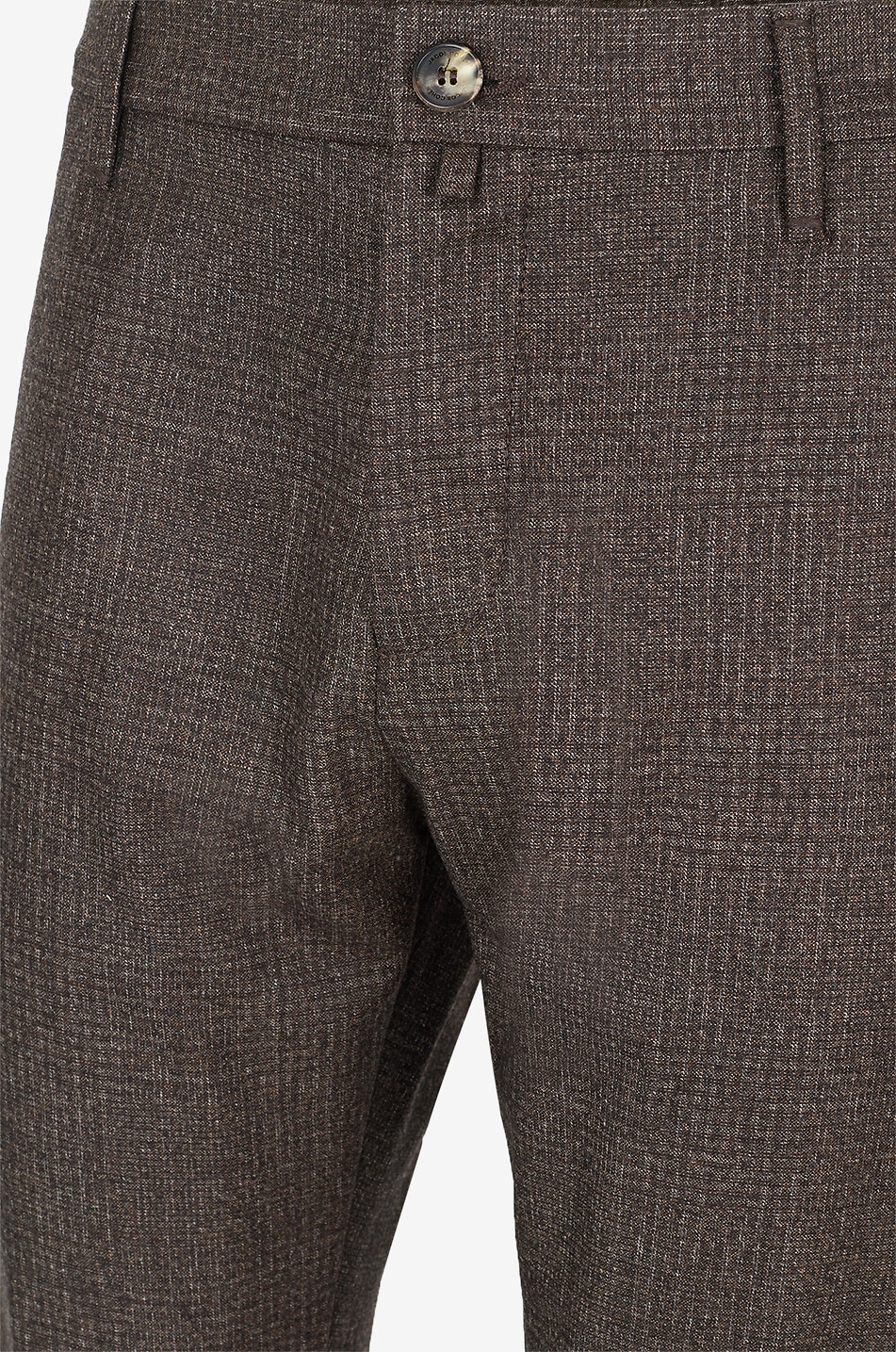 JACOB COHEN Gray checked cigarette trousers Men DARK BROWN 3