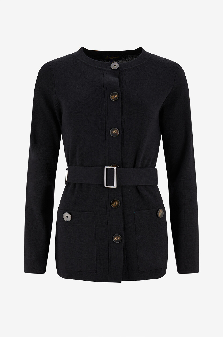 LUISA SPAGNOLI Strickjacke aus Jersey mit aufgesetzten Taschen Masia Damen SCHWARZ 1