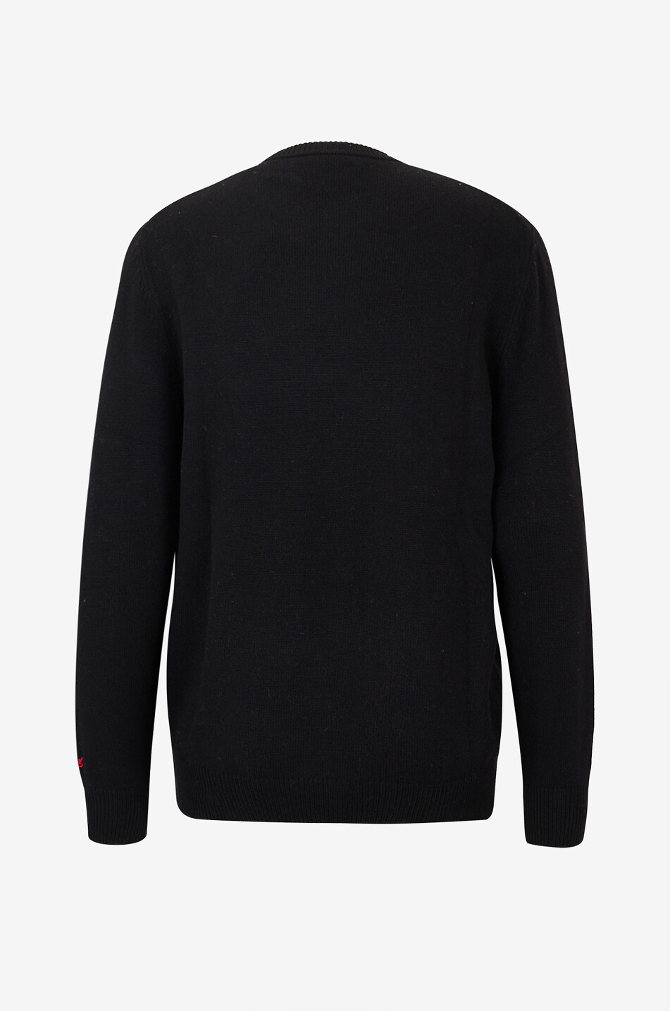 MC2 SAINT BARTH Gerippter Strickpullover mit Rundhalsausschnitt Herren SCHWARZ 2