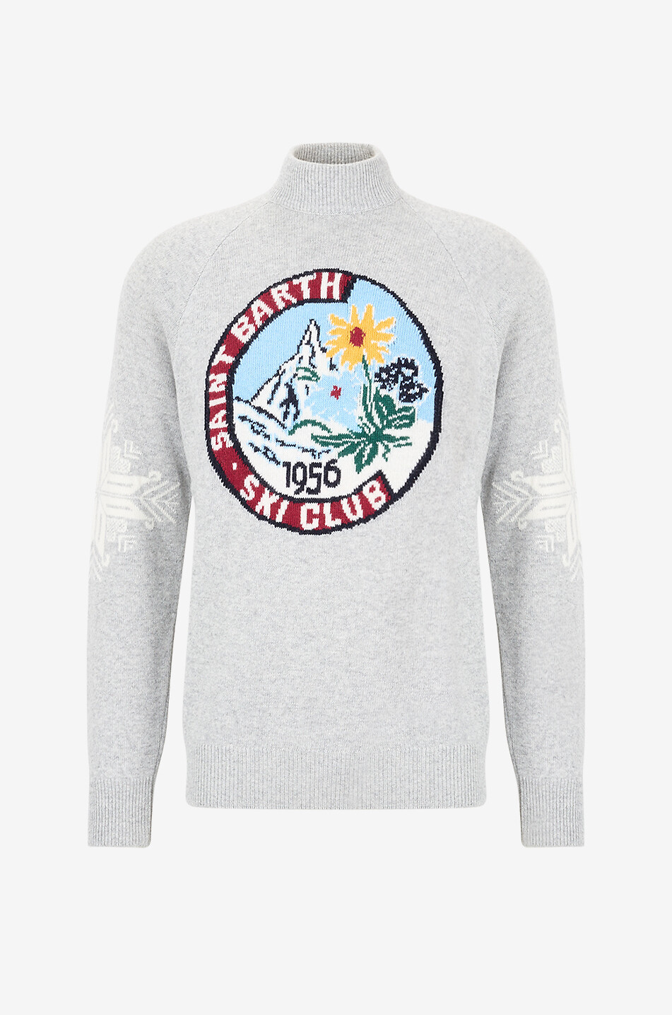 Pull en maille à col rond côtelé