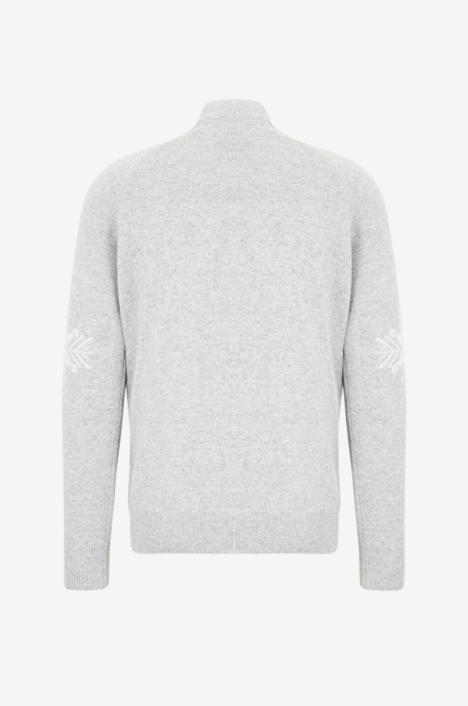 MC2 SAINT BARTH Pull en maille à col rond côtelé Homme GRIS 2