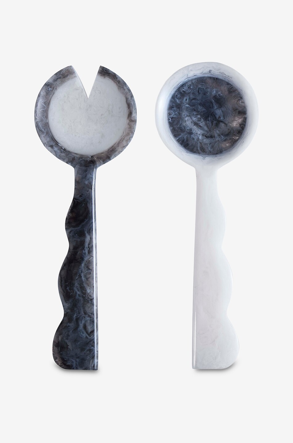 Couverts à salade marbrés Como - 31 cm