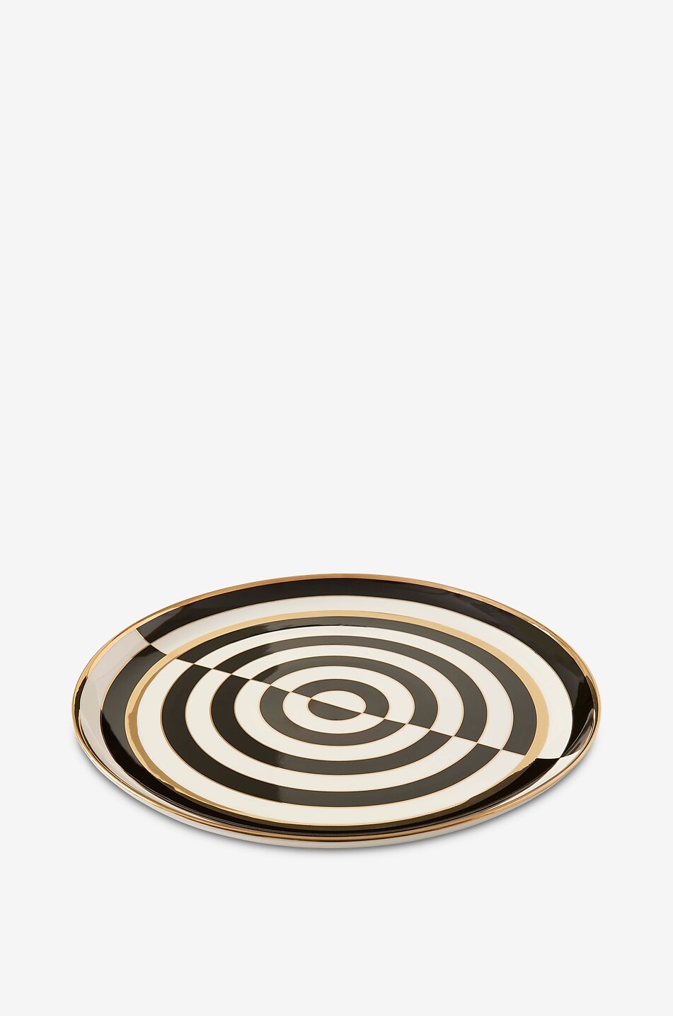 JONATHAN ADLER Plateau de service rond géométrique Op Art Maison MULTICOLORE 2