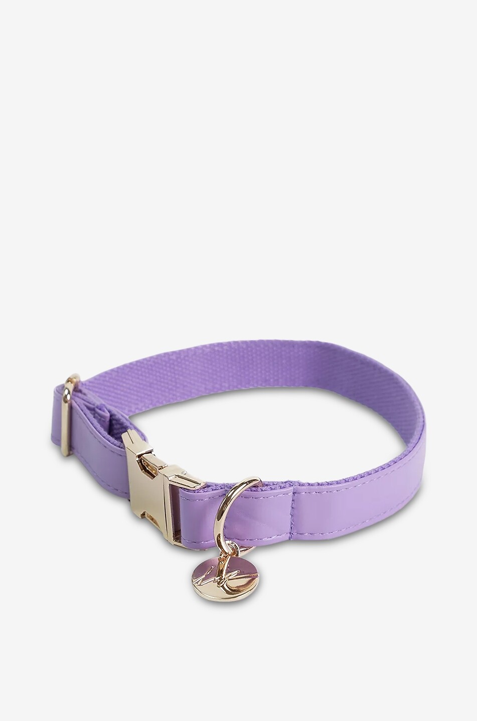 LACOQUEFRANCAISE Hochwertiges Stoffhalsband für Hunde - L Haus VIOLETT 1