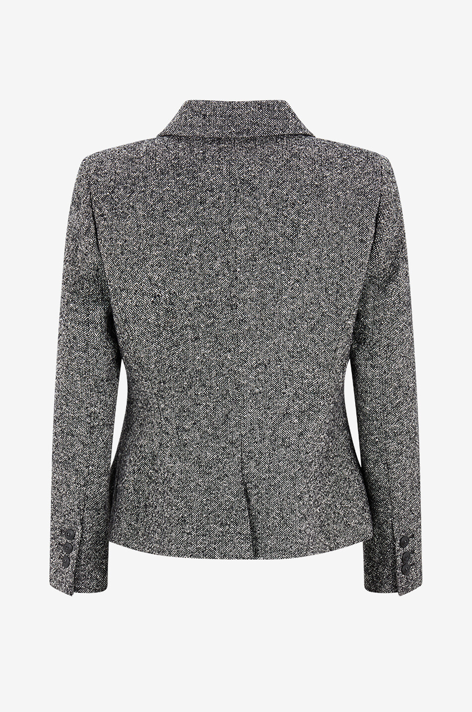 LUISA SPAGNOLI Stencil double-breasted cropped blazer Women BLACK 2