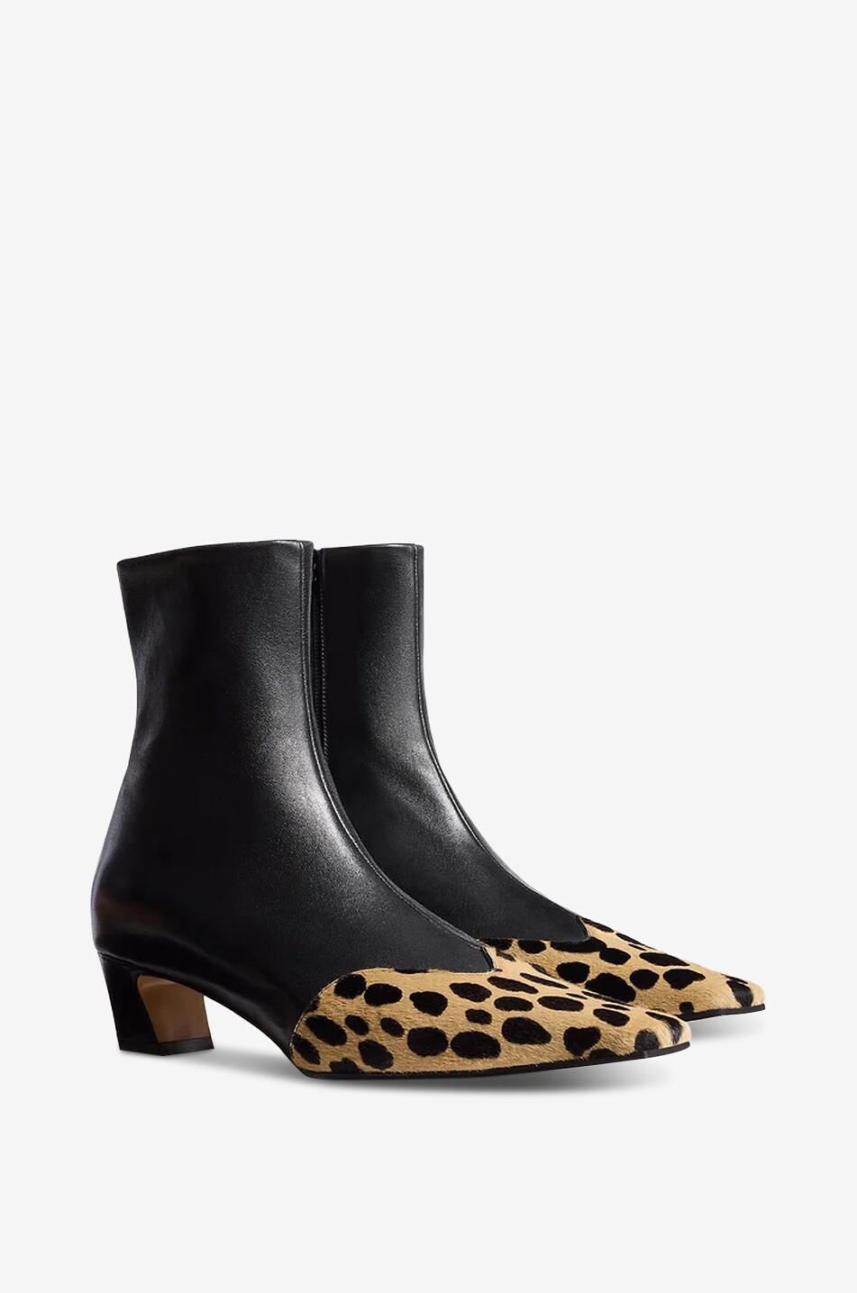 Club square heel patent leather ankle boots - PHOEBE PHILO - BLACK