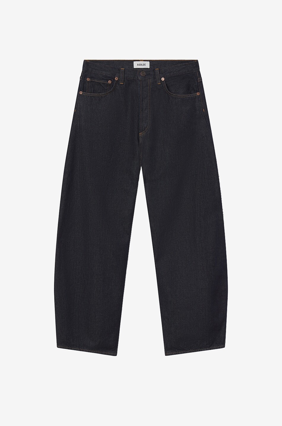 AGOLDE Jean incurvé en denim Luna Pieced Rinse Femme BLEU FONCE 1