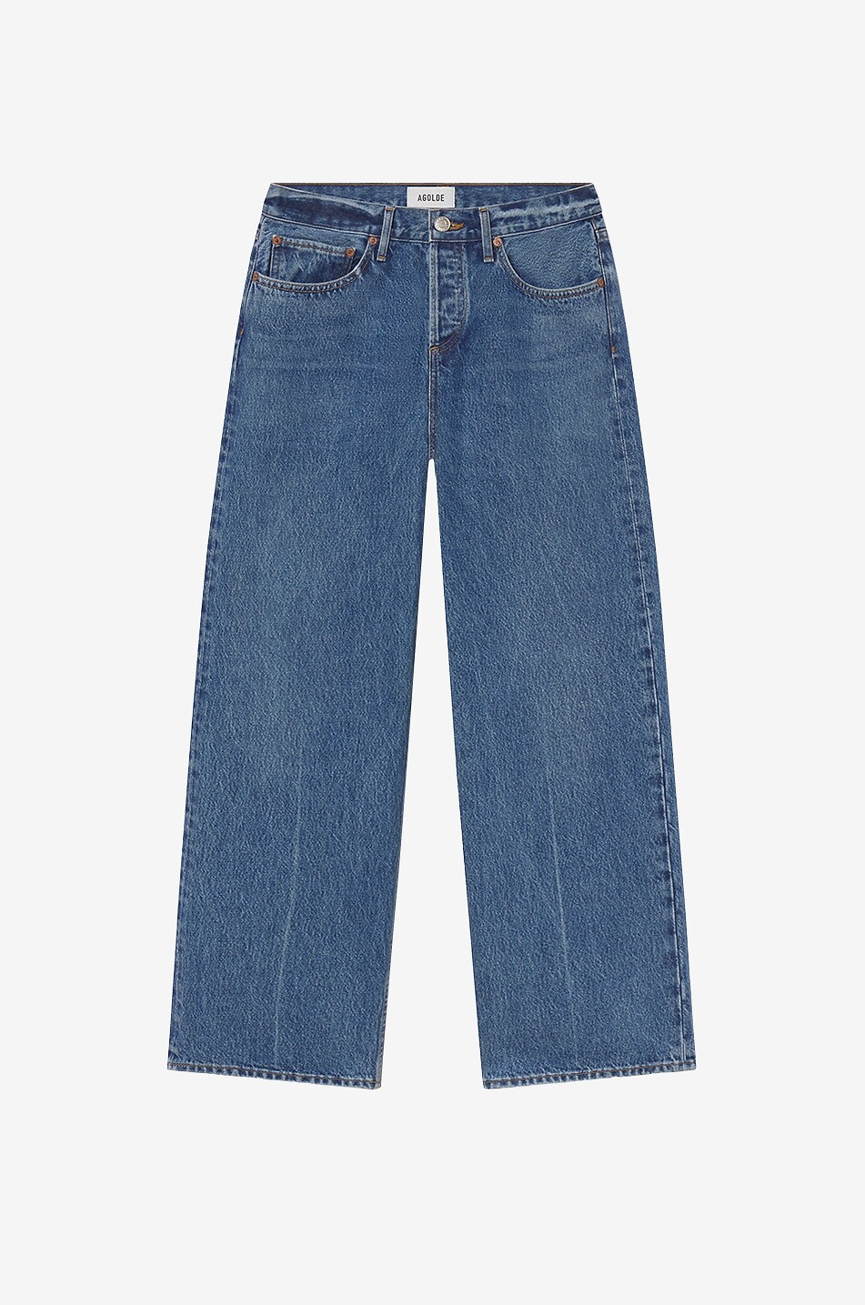 AGOLDE Jean décontracté taille basse Lor Rise Loose Charge Femme BLEU 1