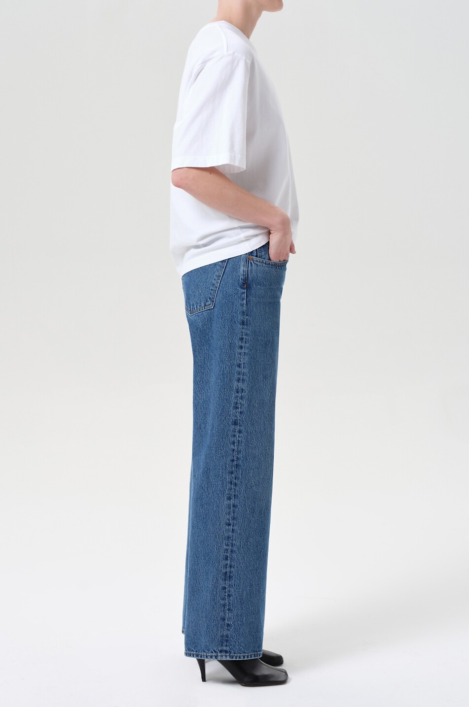 AGOLDE Jean décontracté taille basse Lor Rise Loose Charge Femme BLEU 6