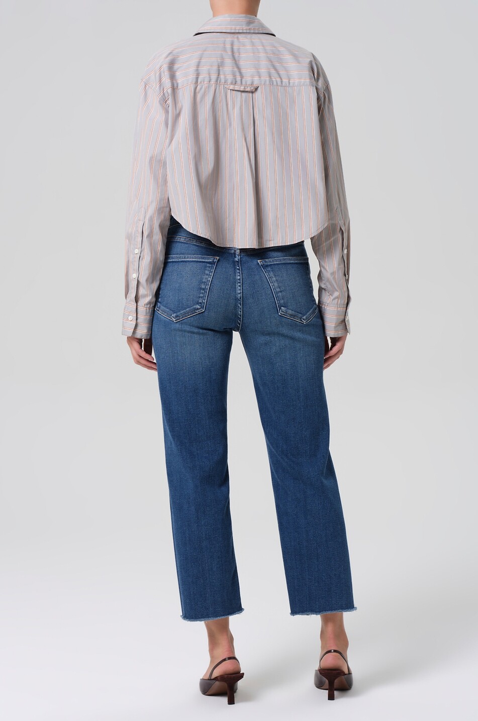 CITIZENS OF HUMANITY Palma Straight Ambry cropped jeans Women BLUE 2